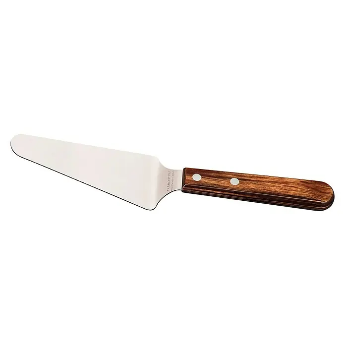 Tramontina Pizzaschaufel - L x B: 26 x 5,4 cm, Edelstahl - Tortenheber mit Holzgriff, ideal zum Servieren von Kuchen und Torten. Ein elegantes Küchenutensil für besondere Anlässe.