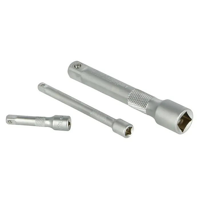 Makita Werkzeugkoffer E-10883 - L x B x H: 420 x 312 x 130 mm, 221 -tlg. - Satz von drei Steckschlüsselverlängerungen in verschiedenen Größen, perfekt für schwer zugängliche Stellen und für erhöhte Reichweite bei Reparaturen.