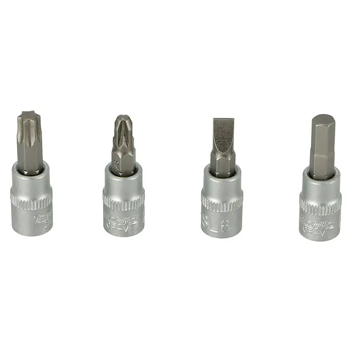 Makita Werkzeugkoffer E-10883 - L x B x H: 420 x 312 x 130 mm, 221 -tlg. - Schraubendreher-Bit-Set mit verschiedenen Bits.