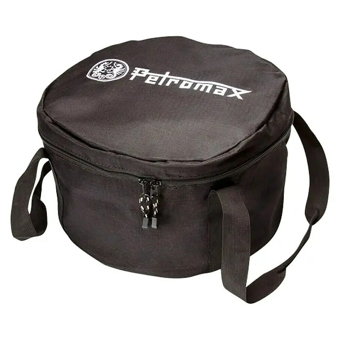 Petromax Transporttasche FT 4,5 - Ø x H: 30 x 19,5 cm, Polyester - Schwarze Petromax Transporttasche für sicheren Transport und Lagerung von Petromax Produkten, mit Logo und praktischem Reißverschluss.