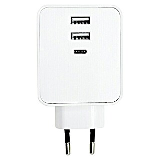Voltomat USB adapter typ A i C (Bijele boje, 3-struko)