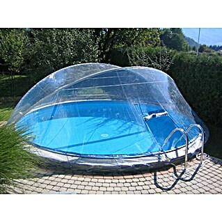 KWAD Poolüberdachung Cabrio Dom (Durchmesser: 450 cm, Für Rundbecken mit schmalem Handlauf)