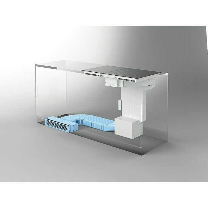 Respekta Kochfeld + Dunstabzug Zonda52 x 86 cm, Anzahl Kochfelder: 4 Stk., Induktion Sketch