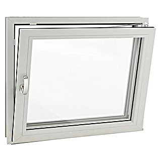 Solid Elements Kellerfenster (B x H: 90 x 60 cm, DIN Anschlag: Rechts, Weiß)