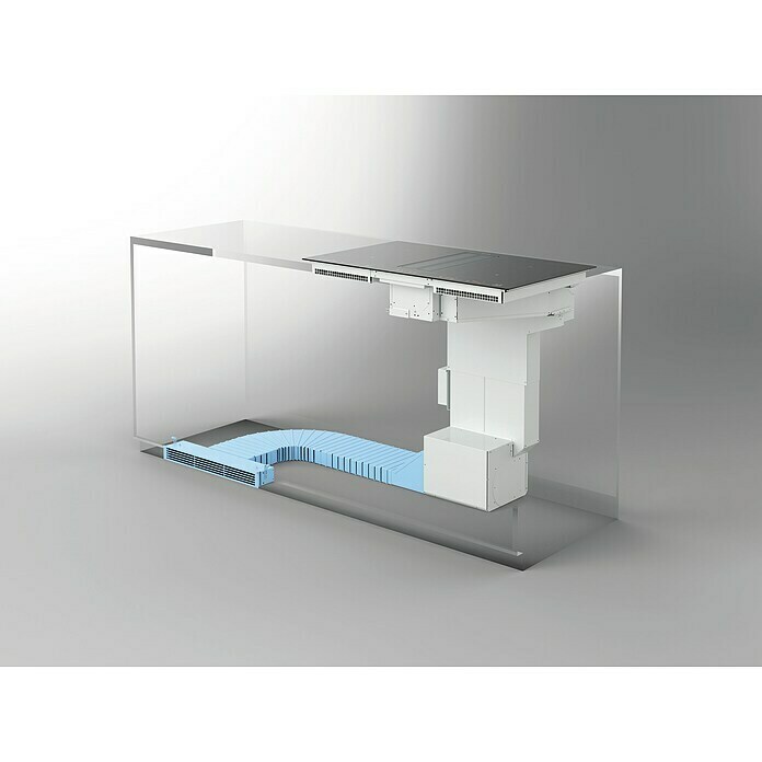 Respekta Kochfeld + Dunstabzug Zonda52 x 86 cm, Anzahl Kochfelder: 4 Stk., Induktion Sketch