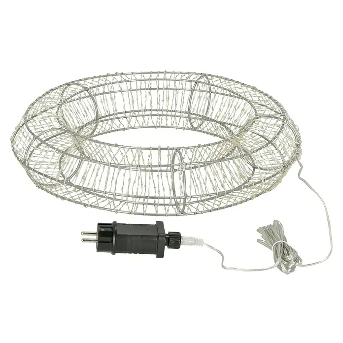 Tween Light Corona de navidad LED Circular - Diámetro: 40 cm, Blanco cálido - Anillo de luz LED decorativo con enchufe para iluminación festiva. Ideal para Navidad y ocasiones especiales, luz cálida.