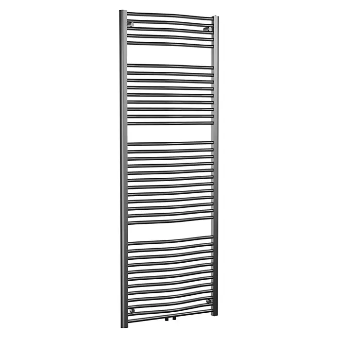 Admiral Badheizkörper Madrid - B x H: 600 x 1.770 mm, Wärmeleistung bei Vorlauftemperatur von 75 °C (D: 50): 1.090 W, Chrom - Dieser Handtuchwärmer in Silber ist perfekt für jedes Badezimmer. Er bietet ausreichend Platz zum Trocknen von Handtüchern und sorgt für Wärme.