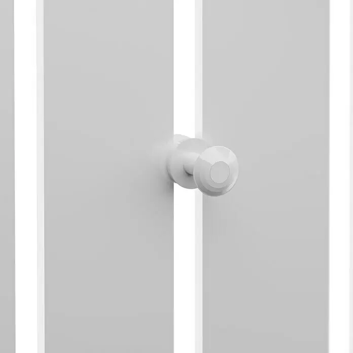 Admiral Designheizkörper Tokio - B x H: 470 x 1.200 mm, Weiß - Detailaufnahme