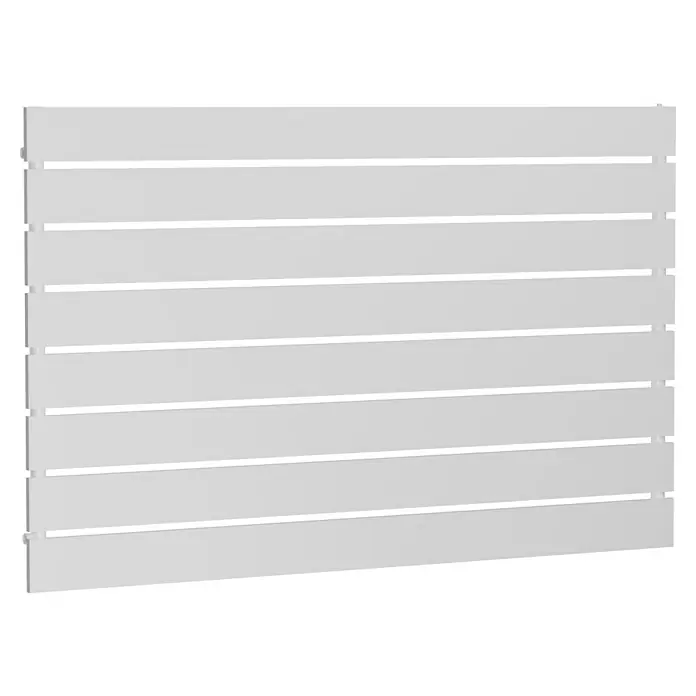 Admiral Designheizkörper Rom - B x H: 1.000 x 630 mm, Wärmeleistung bei Vorlauftemperatur von 75 °C (D: 50): 631 W, Weiß - Dieser moderne, weiße Heizkörper mit horizontalen Paneelen sorgt für effiziente Wärme und ein stilvolles Ambiente in jedem Raum.