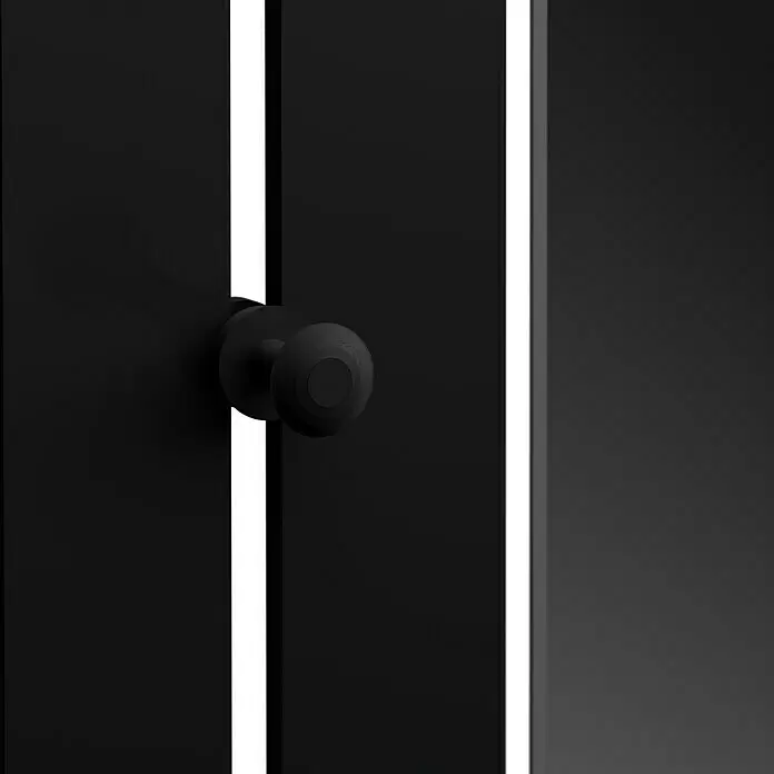 Bäderwelt Designheizkörper Tokio - B x H: 550 x 1.800 mm, Anthrazit - Detailaufnahme