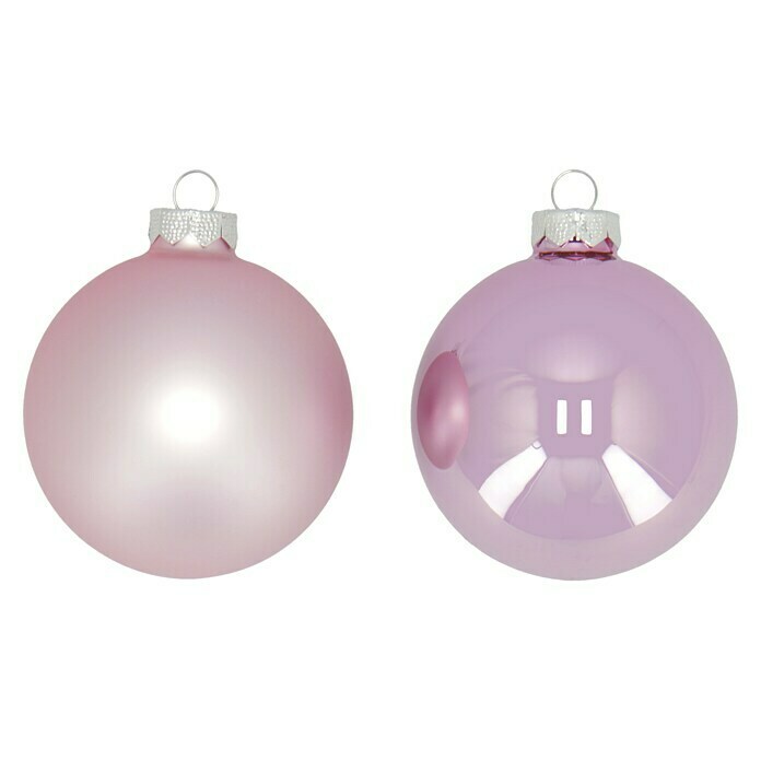 Christbaumkugel-Set Pink Blush (Pink, Glas, 12 Stk.) | BAUHAUS