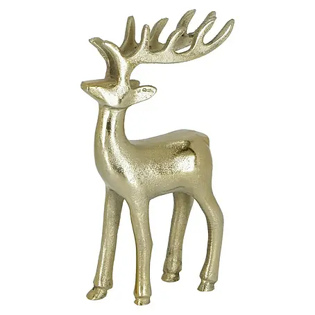 Dekofigur Hirsch Gold Groß