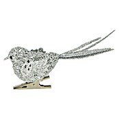 Christbaumschmuck Clipvogel (Silber, Kunststoff, 1 Stk., 12 x 4 x 10 cm) | BAUHAUS