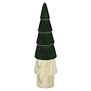 Dekofigur Weihnachtsbaum aus Holz Klein (Höhe: 22 cm)