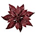 Dekoblüte Weihnachtsstern Christrose mit Clip 