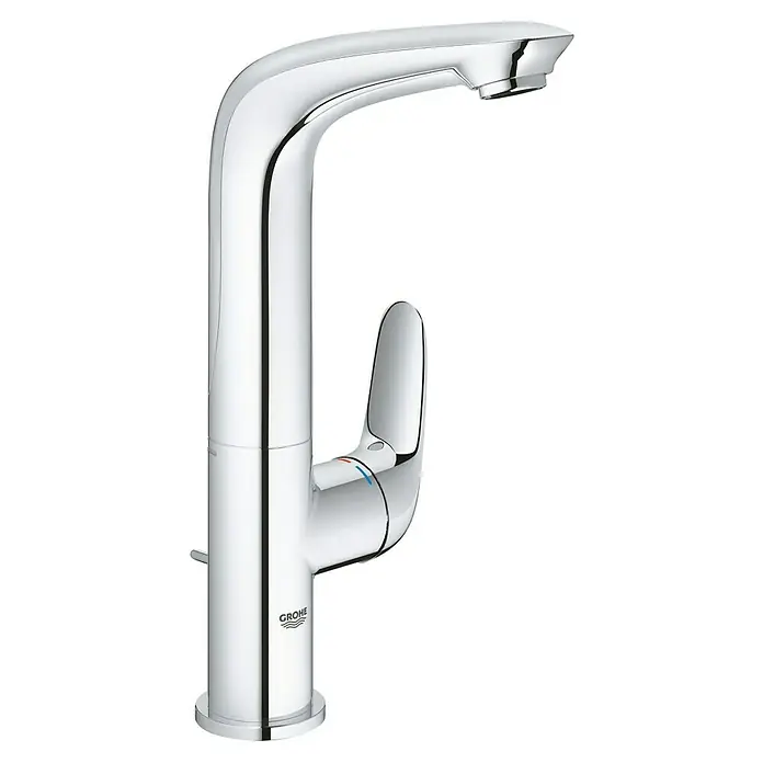 Grohe Eurostyle Solid Waschtischarmatur L-Size - Chrom, Glänzend - Elegante Küchenarmatur von Grohe mit hohem Auslauf und Einhebelmischer für präzise Temperaturregelung. Modernes Design für jede Küche.