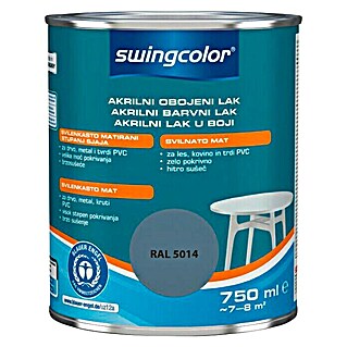 swingcolor Akrilni lak (Golub plava, 750 ml, Svilenkasti mat)