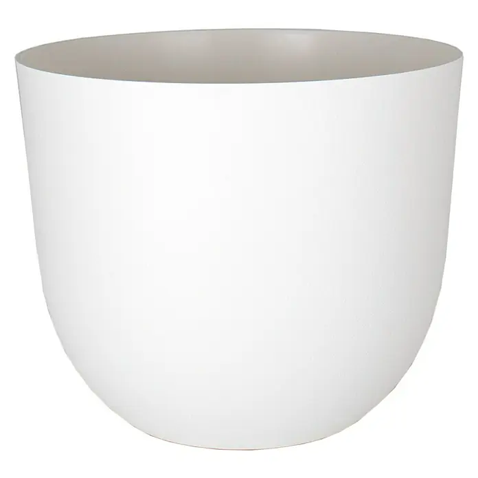 Artevasi Pflanztopf Havana Natural - Außenmaß (Ø x H): 30 x 24,9 cm, Kunststoff, Granit - Ein schlichter, weißer Pflanztopf, ideal für Zimmerpflanzen oder zur stilvollen Dekoration von Innenräumen mit seinem modernen und minimalistischen Design.