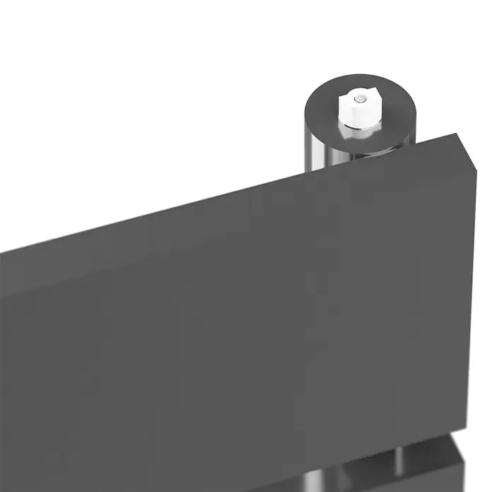 Admiral Designheizkörper Rom - B x H: 1.000 x 630 mm, Wärmeleistung bei Vorlauftemperatur von 75 °C (D: 50): 631 W, Chrom Effekt - Nahaufnahme eines eleganten Heizkörpers in modernem Design, ideal für stilvolle Badezimmer.