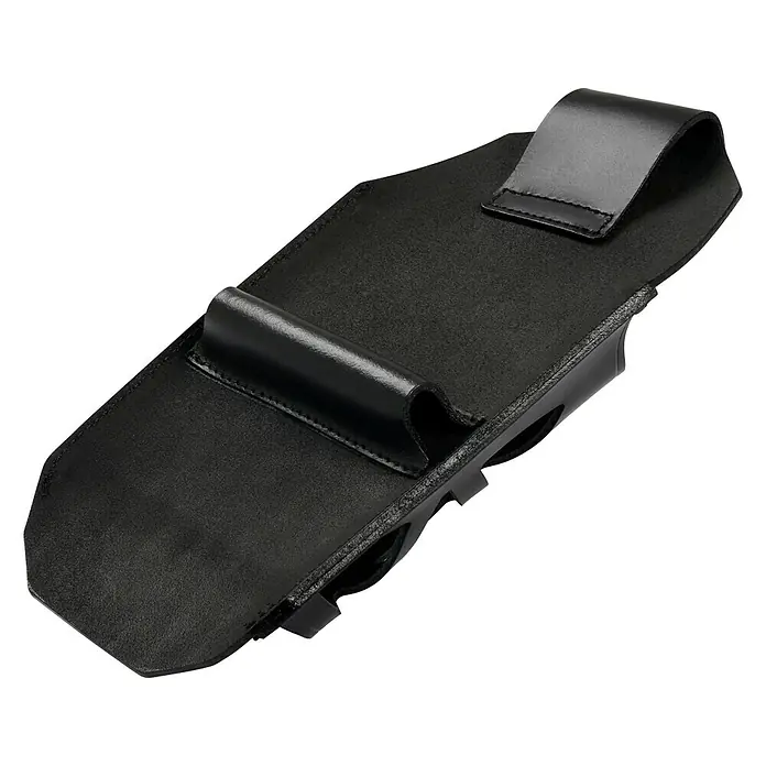 Weldy Holster - Geeignet für: Heißluftgeräte - Schwarze Leder-Gürteltasche zur Aufbewahrung von Werkzeugen oder persönlichen Gegenständen, mit Schlaufen zur Befestigung am Gürtel.