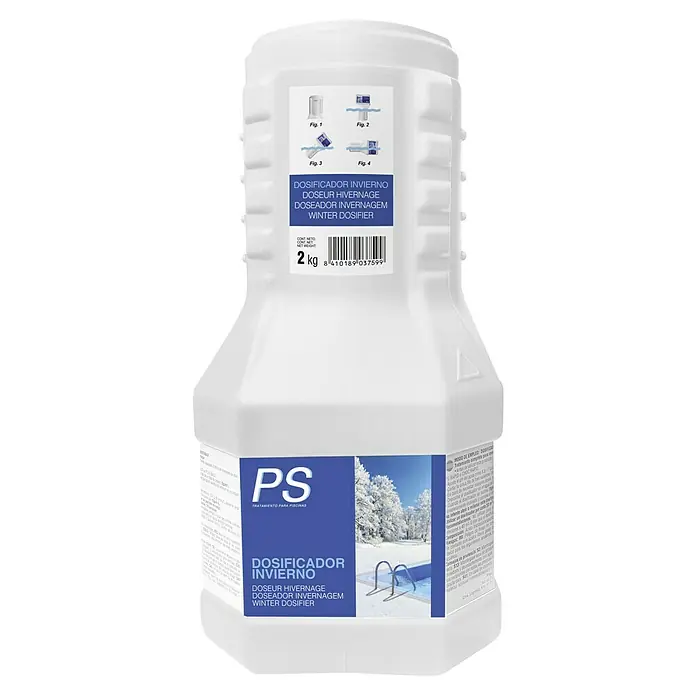 Quimicamp Protección invernal - 2 kg, Piscinas - Imagen de un PS Dosificador Invierno, un invernador para agua de piscina en un paquete de 2 kg, para una invernada perfecta.