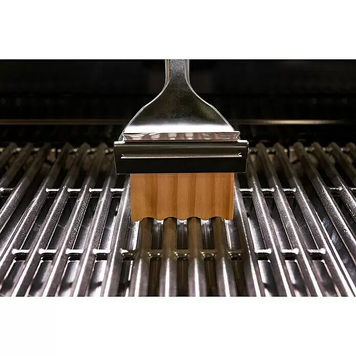 Char-Broil Ersatzbürstenkopf Hot-Clean - Passend für: Char-Broil Grillbürste Cool-Clean Premium, Holz - Grillreiniger mit Holzblock auf Metall-Grillrosten.
