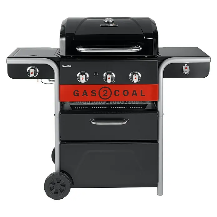 Char-Broil Hybrid-Grill Gas2Coal 2.0 330Grillfläche (B x T): 61,5 x 44,1 cm, 10,1 kW, Anzahl Brenner: 3