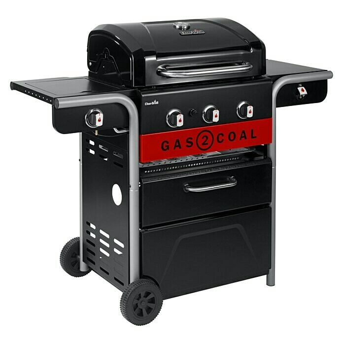 Char-Broil Hybrid-Grill Gas2Coal 2.0 330 (Grillfläche (B x T): 61,5 x 44,1 cm, 10,1 kW, Anzahl Brenner: 3) | BAUHAUS