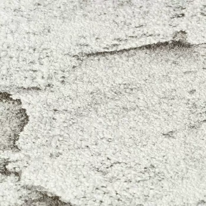 Rasch Vliestapete Bruchstein - Grau/Rostbraun, Steinoptik, 10,05 x 0,53 m - Weicher, hellgrauer Strukturtasteppich mit subtilen dunkelgrauen Mustern.