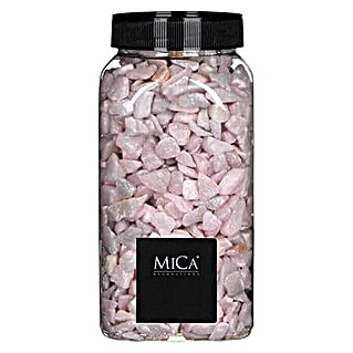 Piedras decorativas (Rosa, Tamaño de grano: Ø 9 - 13 mm, 1 kg)