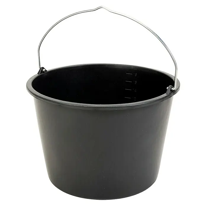 Mörtelkübel (65 l, Schwarz, Kunststoff)