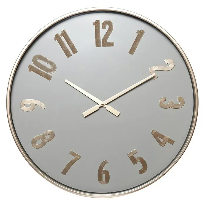 Wanduhr NaranDurchmesser: 60 cm, Grau