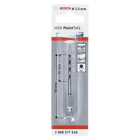 Bosch  Broca para metal HSS PointTeQ