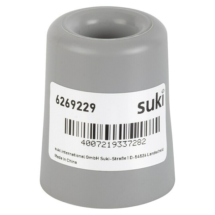 Suki Deurstopper Kunststof (Ø x h: 40 x 50 mm, Grijs) | BAUHAUS