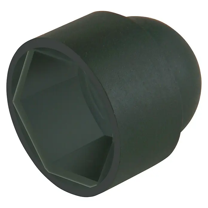 Suki Tapón embellecedor S64 - Negro, Específico para: Tornillos M12 - Primer plano de un vaso de llave, una herramienta esencial para apretar y aflojar tuercas y pernos, presentado en un tono oscuro y diseño robusto.