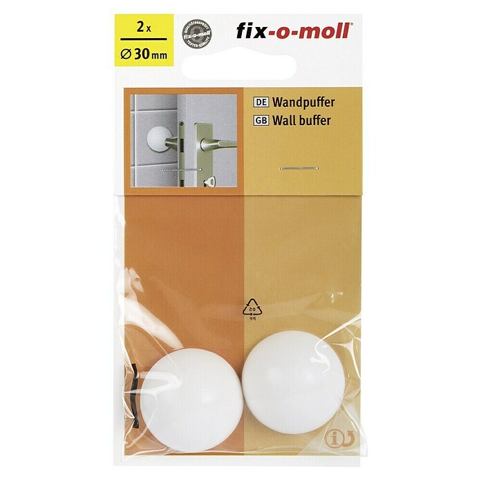Fix-o-moll Stootbescherming 30 mm (2 st., Wit) | BAUHAUS