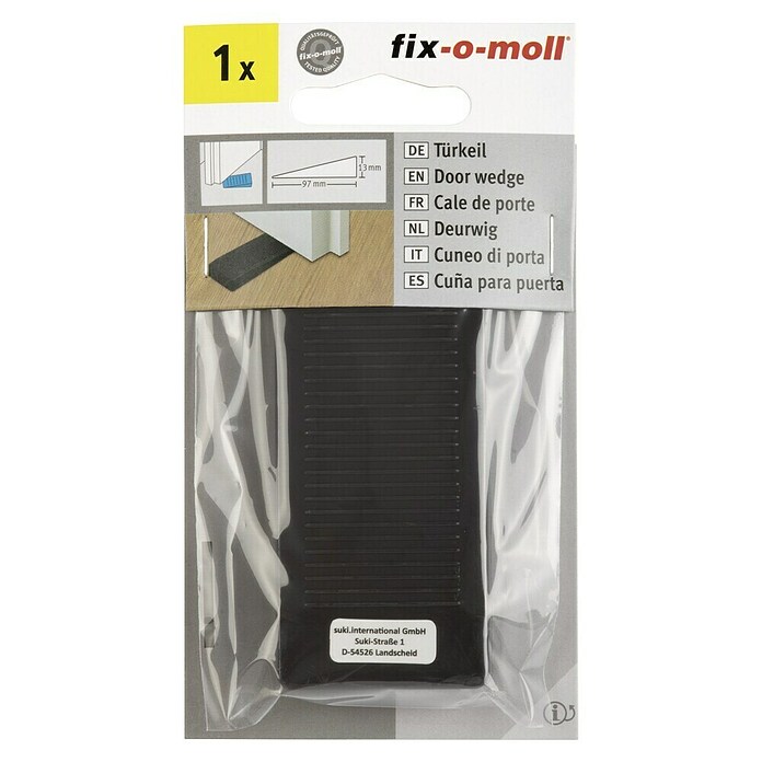 Fix-o-moll Deurwig (Zwart, Kunststof) | BAUHAUS