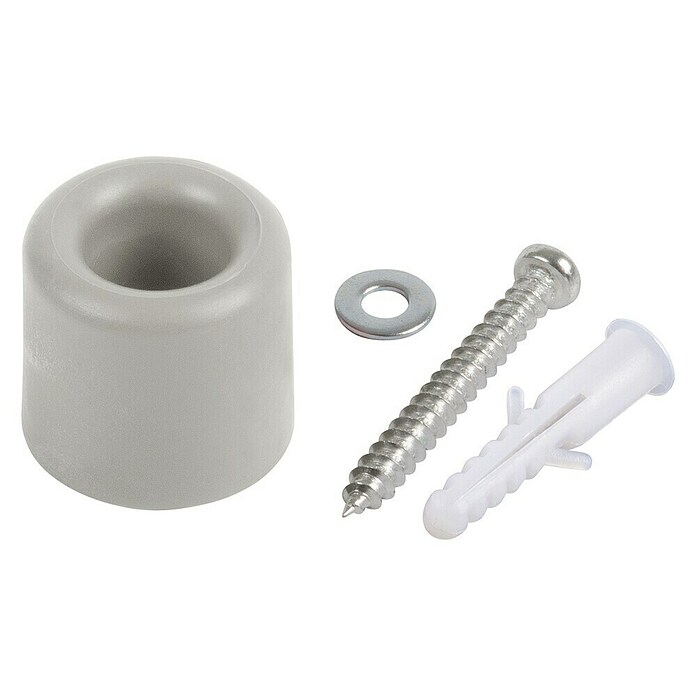 Fix-o-moll Deurstopper Kunststof (Ø x h: 28 x 25 mm, Grijs) | BAUHAUS