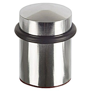 Fix-o-moll Deurstopper Metaal Ø 30 mm (Ø x h: 30 x 44 mm, Zilver/Zwart)