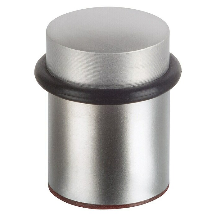 Fix-o-moll Deurstopper Metaal (Ø x h: 30 x 44 mm, Zilver/Zwart) | BAUHAUS