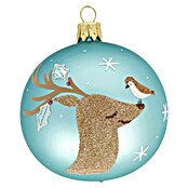 Christbaumschmuck Bambi (Türkis, Glas, Rund, 1 Stk.) | BAUHAUS