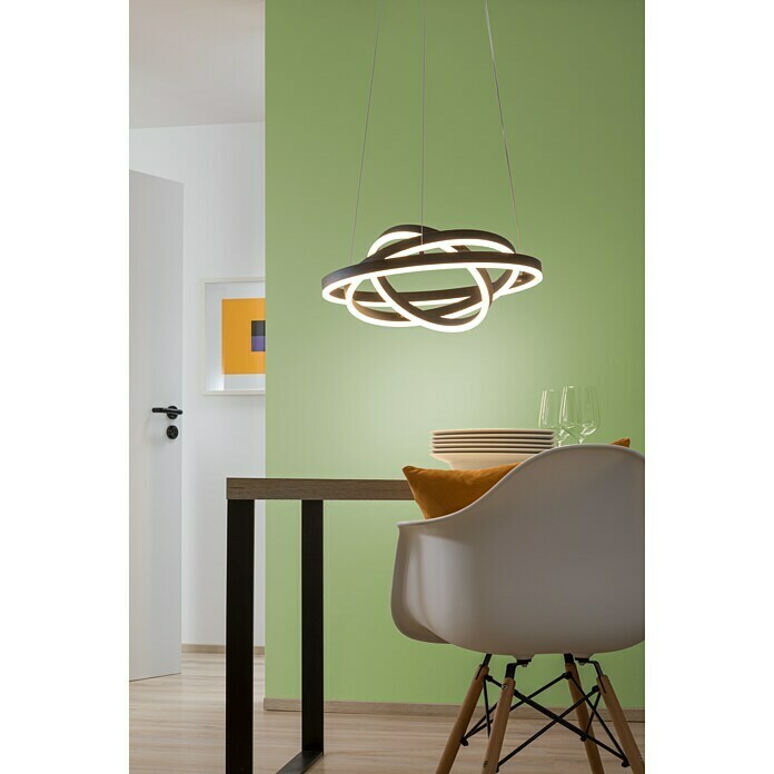 Lavida Ring LED-Pendelleuchte rundØ x H: 50 x 120 cm Mood Shot