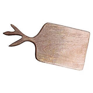 Massivholzbrett Antlers (45 x 22 cm, Holz)