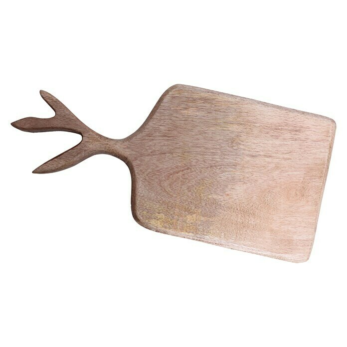 Massivholzbrett Antlers45 x 22 cm, Holz Front View