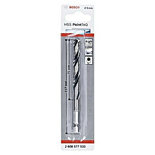 Bosch Metallbohrer PointTeQ (Durchmesser: 8 mm, Arbeitslänge: 75 mm)