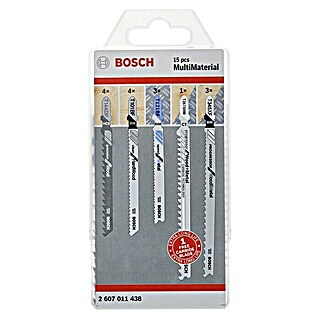 Bosch Stichsägeblatt-Set MultiMaterial (Aluminium, T-Schaft, 15 -tlg.)