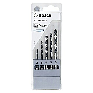 Bosch Metallbohrer-Set PointTeQ  (Durchmesser: 2 mm - 6 mm, 5 -tlg.)