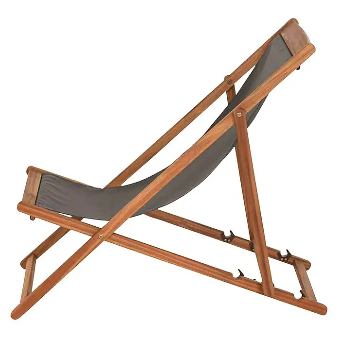 Siena Garden Garten-Liegestuhl Aviro - Grün - Dieser altmodische, stilvolle Holzliegestuhl ist perfekt zum Entspannen im Garten oder am Strand. Er bietet Komfort und ist leicht zu transportieren.