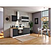 Respekta Singleküche KB210WG (210 cm, Grau)