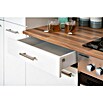 Respekta Küchenzeile KB280WW (Breite: 280 cm, Mit Elektrogeräten, Weiß)